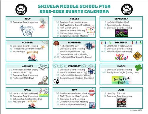 PTSA Calendar